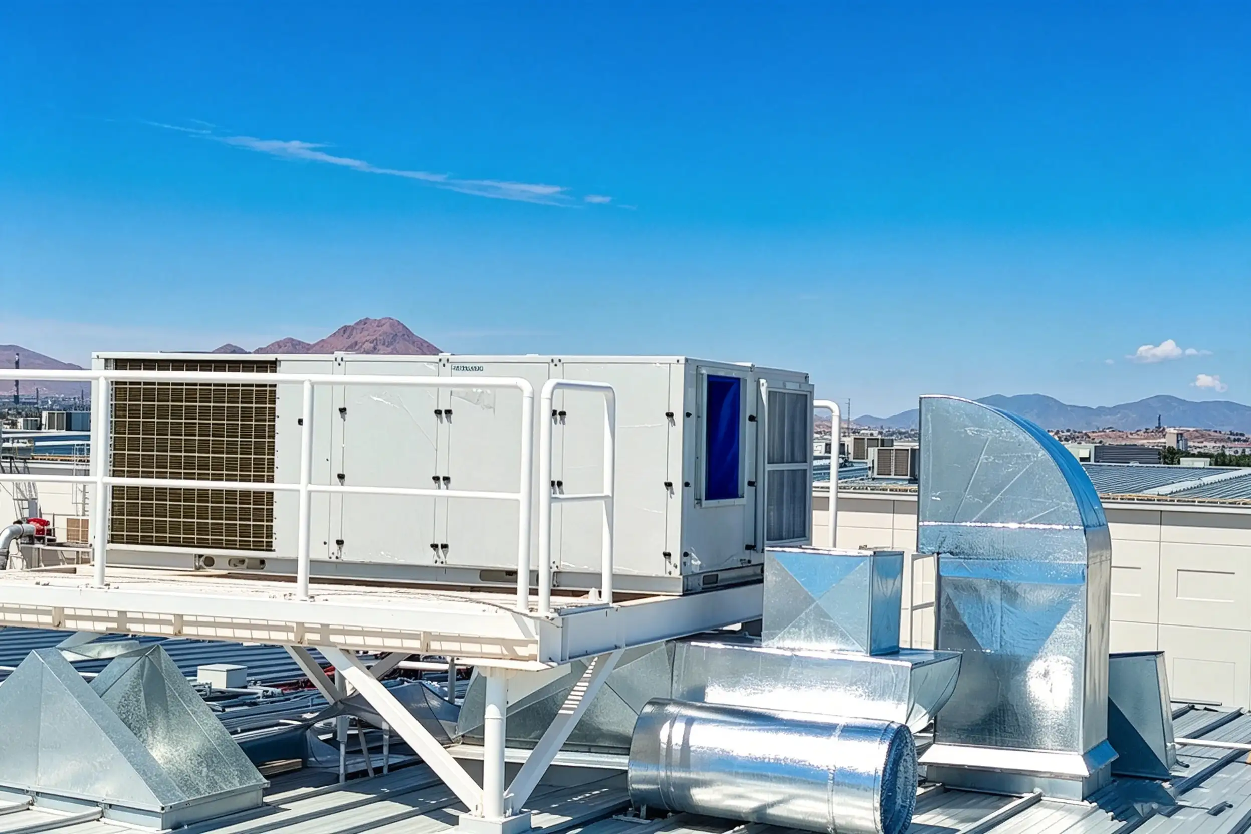Mexico Industrial Park Rooftop Packaged Air Conditioning Project HVAC equipment and installation